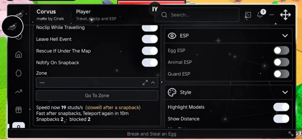 Corvus Break and Steal an Egg Script